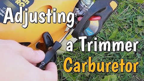 How To Adjust a Trimmer Carburetor, Poulan Pro, Craftsman, Weed Eater, Zama, 2-Stroke Carburetor