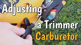 How To Adjust a Trimmer Carburetor, Poulan Pro, Craftsman, Weed Eater, Zama, 2Stroke Carburetor