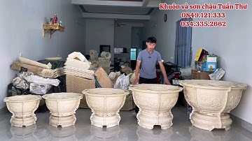 Khuôn chậu tròn 50 60 73 86 100 hàng Việt khuôn dày và đẹp