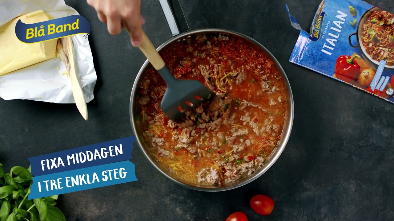 Fixa middagen i 3 enkla steg med Blå Band!