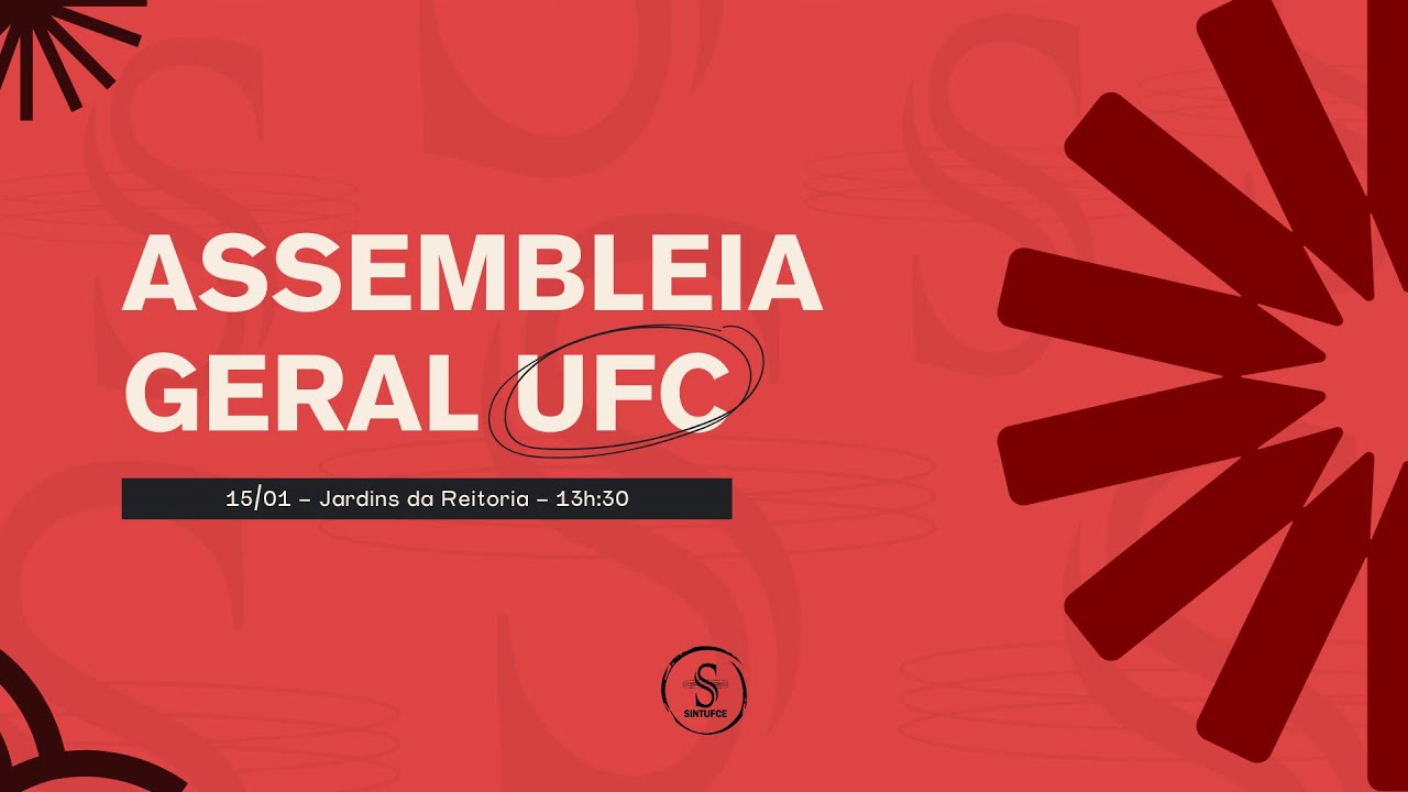 Assembleia Geral UFC | 15 de Janeiro de 2026 às 13:30h