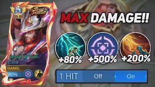 NEW META! CLINT 500% BEST DAMAGE BUILD AND EMBLEM!!😱🔥 (new build) CLINT BUILD TOP 1 GLOBAL 2026!!