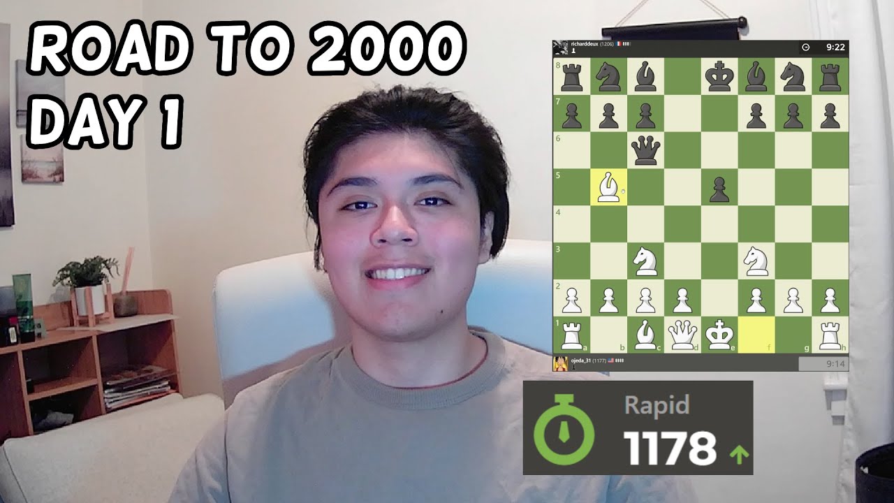 JOURNEY BEGINS - Day 1 | Road to 2000 Elo Chess - YouTube