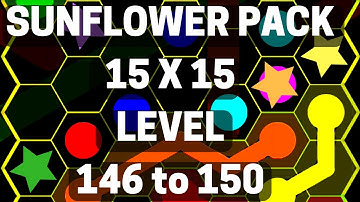 Flow Free Hexes Sunflower Level 146, 147, 148, 149, 150