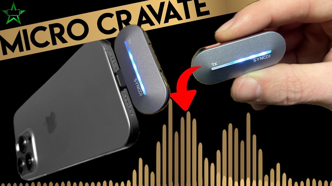 Double micro cravate sans Fil, microphone USB pour IPhone OU Android