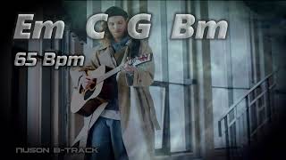 Slow Pop | E Minor (65 Bpm) Backing Track Acoustic Guitar + Cajon #16