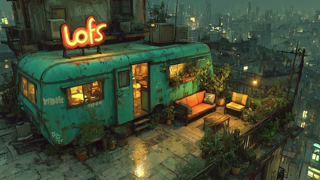 Quiet Storm Trance ⛈️ | Cyberpunk / Lofi / Rain / Music To Relax | Futuristic