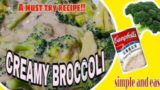 BROCCOLI with Campbell's Cream of Mushroom #chinesecooking #easyrecipescooking ||Lonz Corner BROCCOLI with Campbell's Cream of Mushroom #chinesecooking #easyrecipescooking ||Lonz Corner