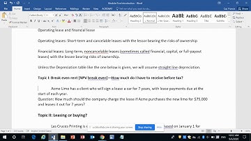 Video Module Five Introduction Leasing