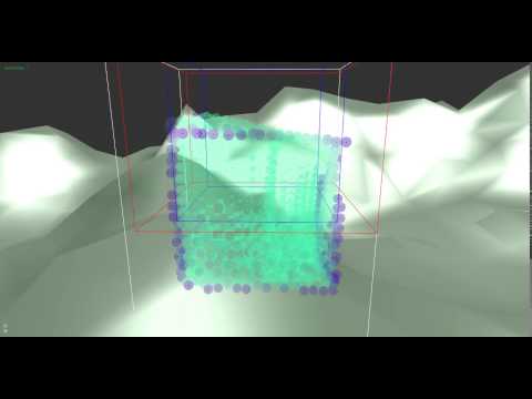 SPH Wind Sim with simple Terrain Tracing