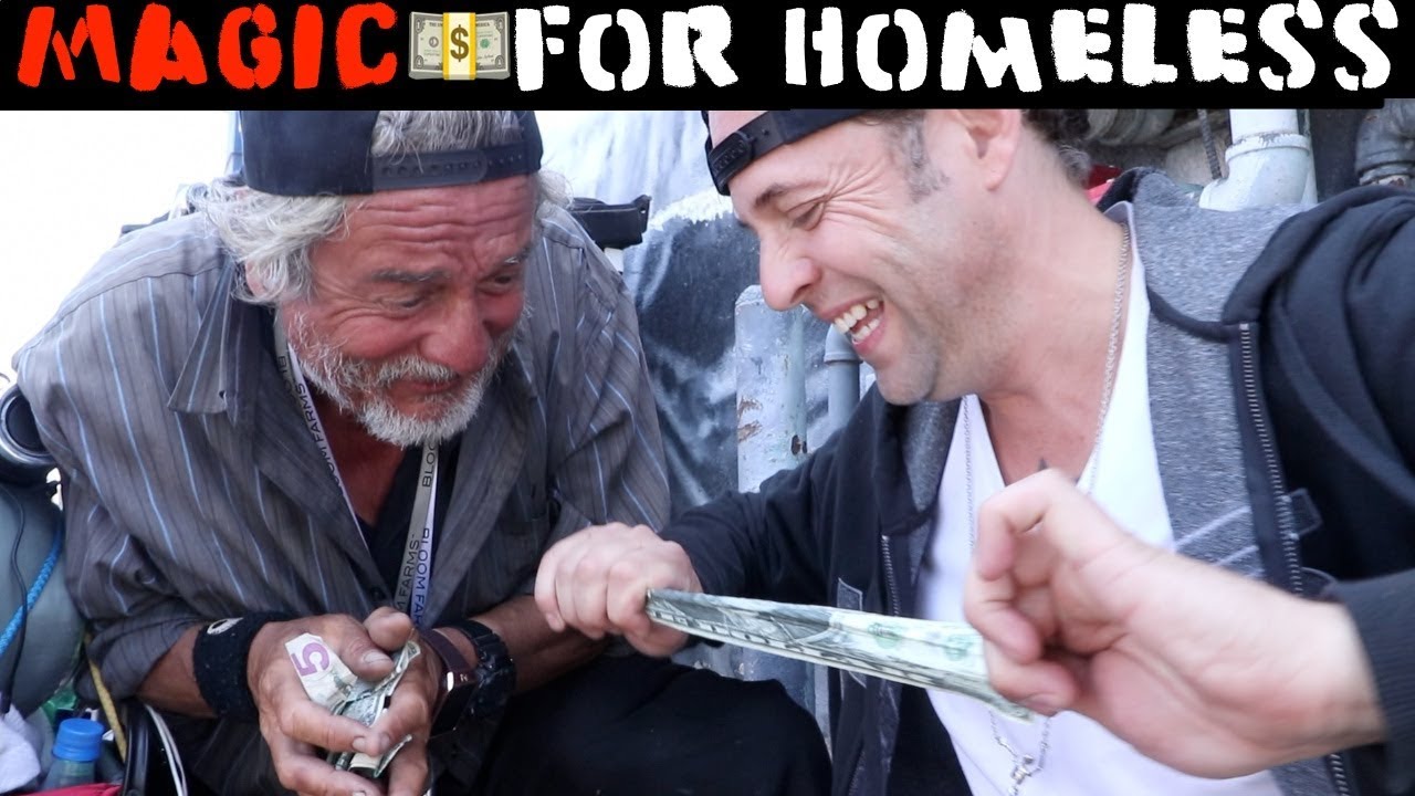 Money magic for Homeless💸 Julien Magic YouTube