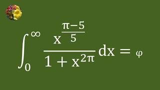 Discovering the Golden Ratio Through a Beautiful Integral