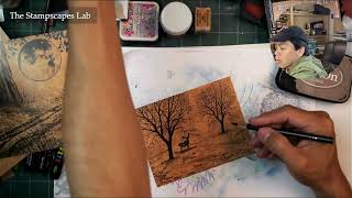 Stampscapes Lab: Suede Paper Fall Experiment