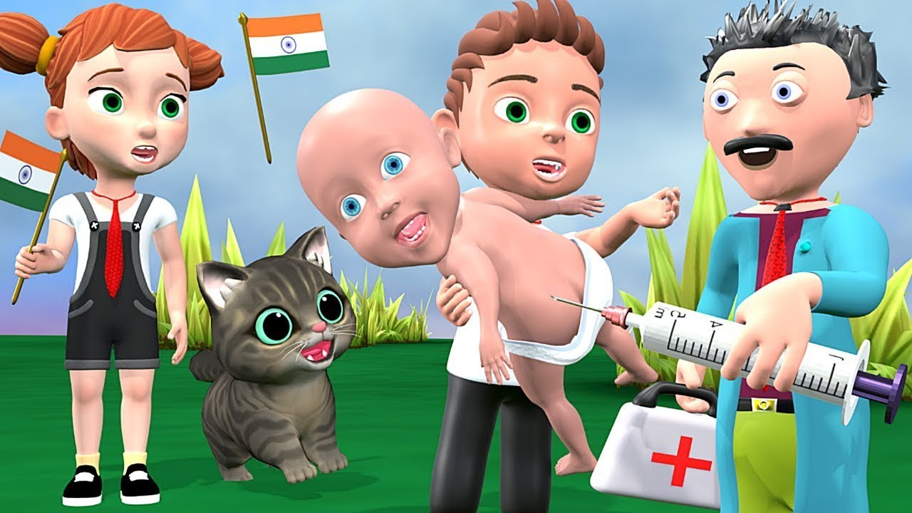 बाबु को लगा दिया इंजेक्शन   Doctor   Cat and Elephant   Cat Cartoon   comedy video   cs bisht vines3