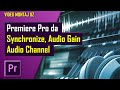 PREMIERE PRO dasturida  Synchronize  Audio gain  Audio channel