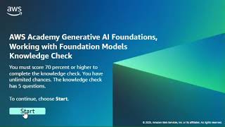 AWS Academy Generative AI Foundations Course : Module 6 Quiz Answers