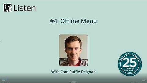 04: Offline Menu (working from home with SoundCheck)