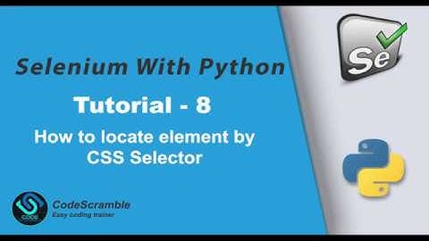 How to locate element by CSS Selector in Selenium Webdriver.