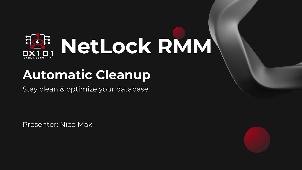 NetLock RMM: Automatic Cleanup | Stay clean & optimize your database mp4
