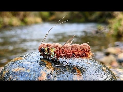 How to tie Swimming October Foam Caddis Pupa. Fly tying tutorial. 