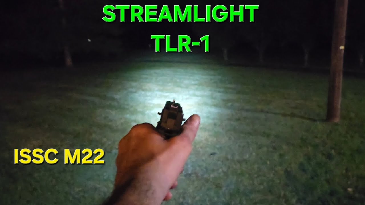 Стрельба из Streamlight TLR-1 с пистолетом ISSC M22