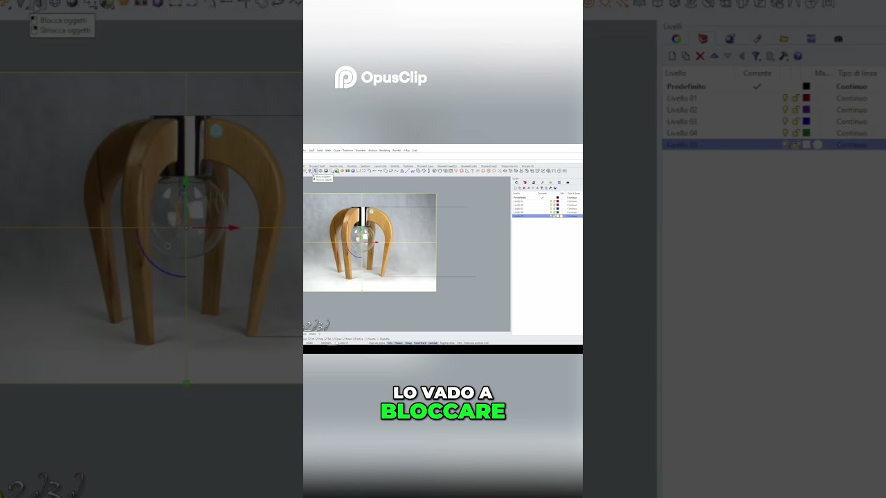 rhinoceros modellazione lampada 13