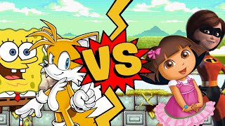 M.u.g.e.n. Battles Spongebobtails Vs Elastigirldora