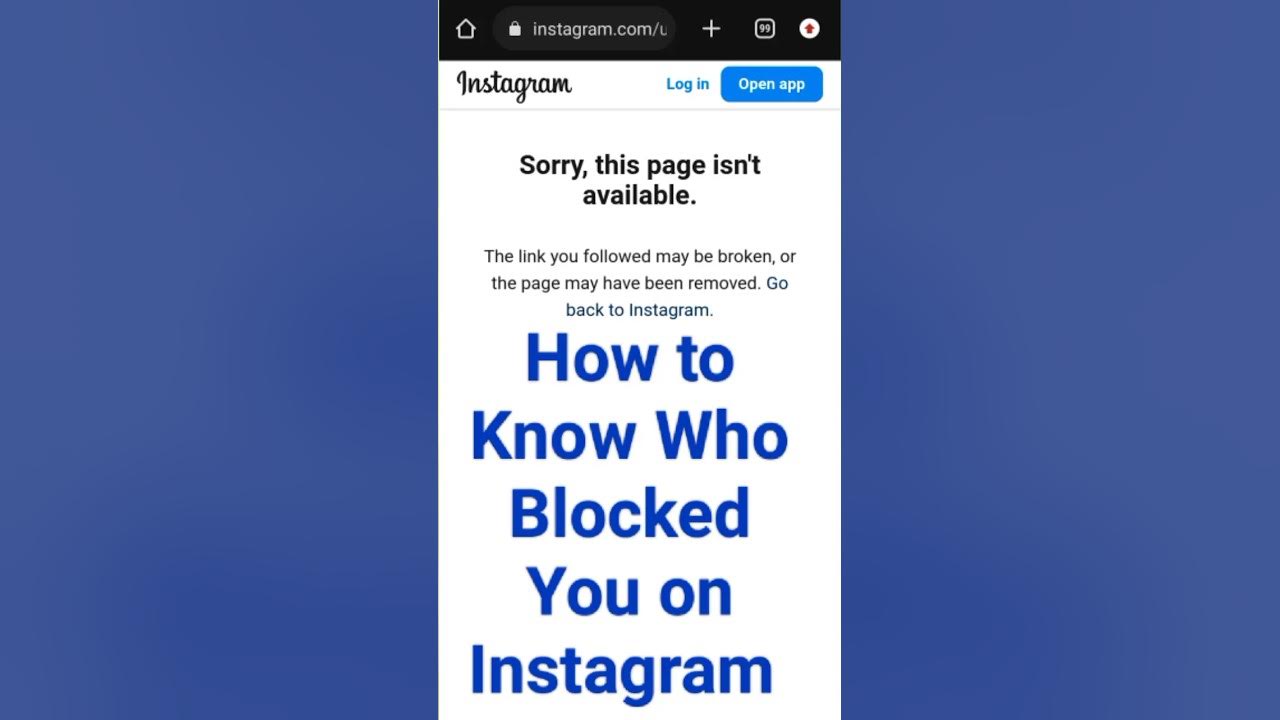 how to know who blocked you on Instagram/ how to see who blocked you on ...