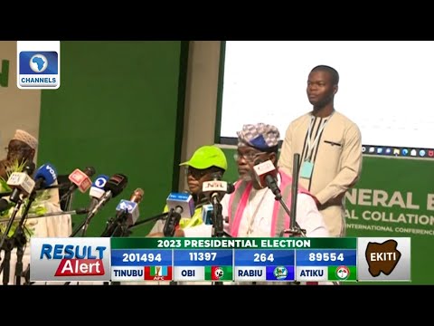 INEC Announces Presidential Results For Ekiti