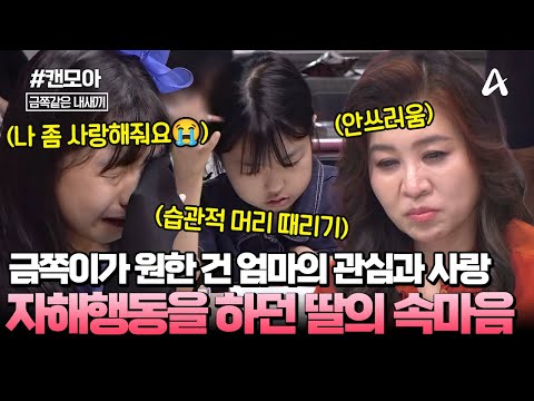 캔모아 엄마가 사랑을 안줘서 제가 이렇게 변한 걸까요 극단적인 말과 자해행동을 하던 딸의 처절한 속마음 금쪽같은 내새끼 246회