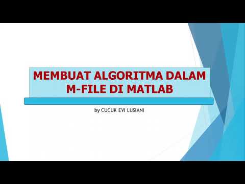 Video: Apa yang dilakukan apostrof di Matlab?