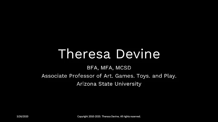 The Nomad: Theresa Devine BFA, MFA, MCSD