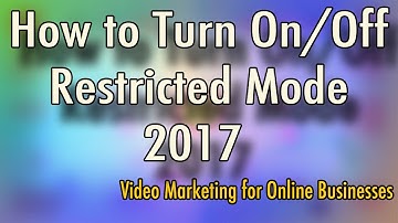 How to Turn On and Turn Off Restricted Mode - YouTube Material Design Layout 2017