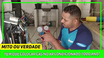 Como saber quando acaba o gás do ar condicionado?