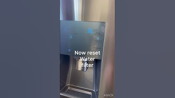 How to reset water filter Samsung 4 door fridge