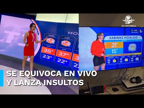 Se equivoca 'la chica del clima' en plena transmisión en vivo y se viraliza