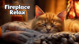 Fireplace Lullaby  Calming Music for Cats & Their Humans