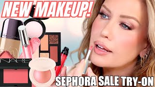 TESTING THE HOTTEST NEW MAKEUP RELEASES 🔥Sephora Sale Haul Edition
