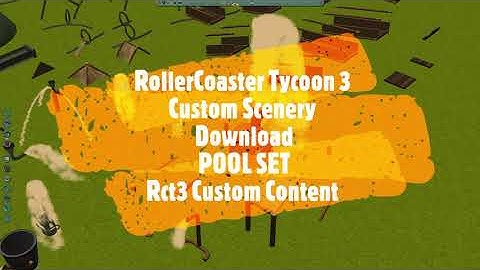 RollerCoaster Tycoon 3 Custom Scenery Download POOL SET Rct3 Custom Content