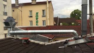 Cheminée Galvanisé Tourelle De Désenfumage D Extraction Pour Cuisine Pro
