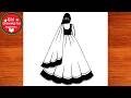 Girl Drawing For Beginners // How To Draw a Girl Easy Step by Step // Pencil Drawing !!