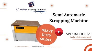 semi automatic strapping machine HD Model | Createc