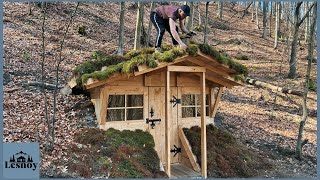 A dugout in the forest.  Covered the house. Part 3