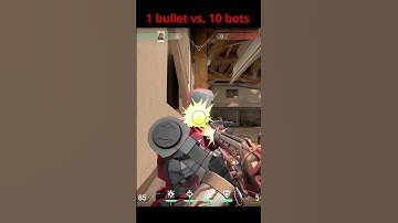 1 Bullet vs. 10 bots | bucky #valorant  #statisfying  #contentcreator  #streamer  #gaming