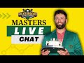 Masters tournament live chat  fantasy betting dfs qa weather 2024