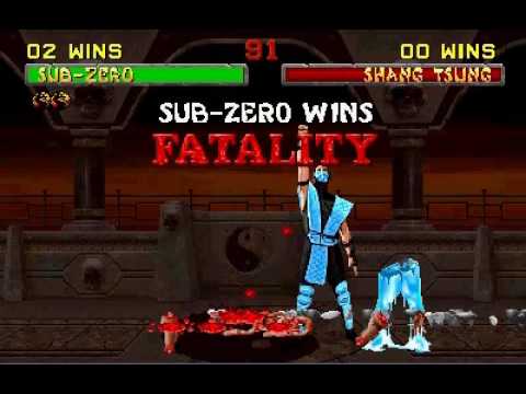 MORTAL KOMBAT 2 ( SUB ZERO FATALITY TUTORIAL )