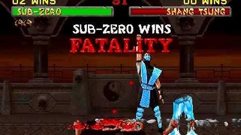 Mortal Kombat 2: Sub-Zero Finishing Moves