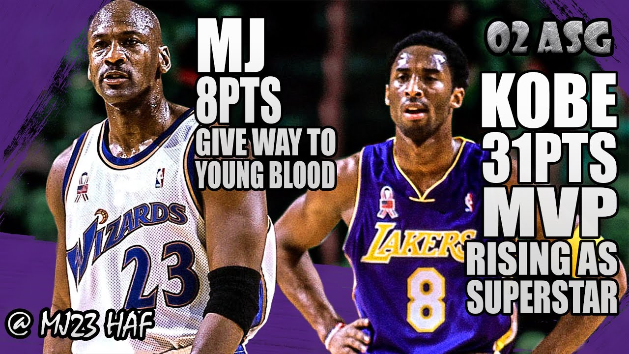débiles Arne Abrasivo Kobe Bryant & Michael Jordan Highlights (2002 All-Star Game) - MJ Sits  Back, Kobe All-Star MVP! - YouTube