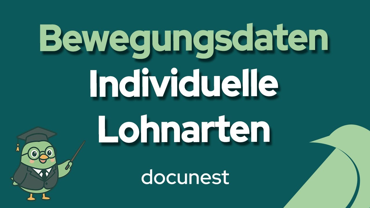 Bewegungsdaten: Individuelle Lohnarten, Vorschaubild des Videos