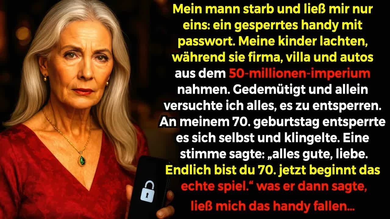 In der Nacht, in der mein Mann starb, lachten meine Kinder über mich. Sie erbten das 50-Millionen-Unternehmen, die Villa, alles. Ich bekam ein gesperrtes Handy. Monatelang saß ich in einer...